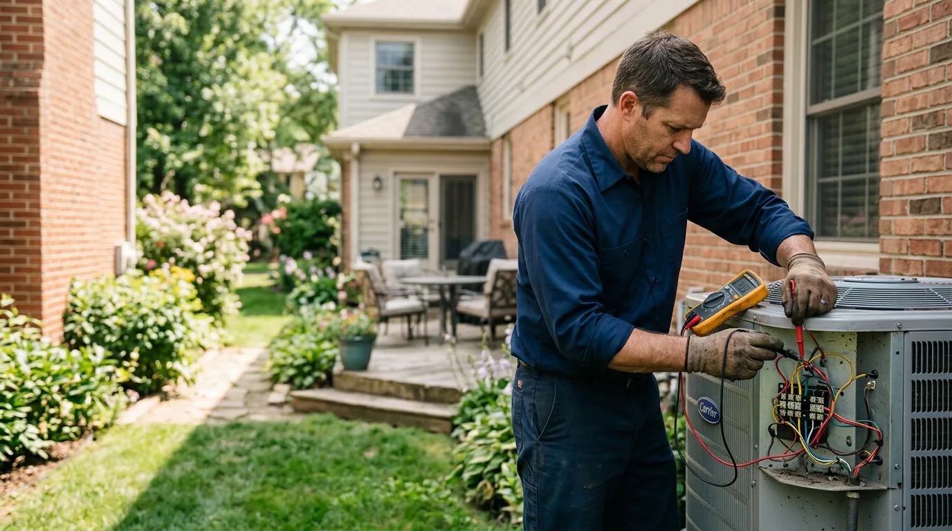 HVAC technician working near Jamestown, MO